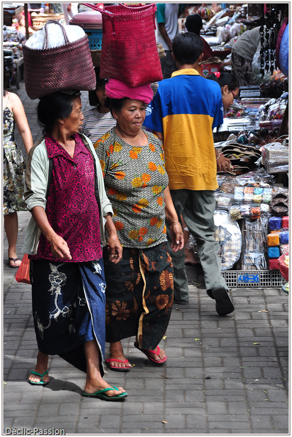 Sur le marché de Ubud - Bali -