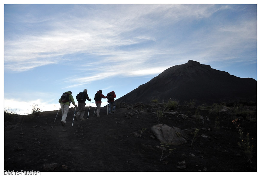 7h du matin, départ pour le Grand Pico...