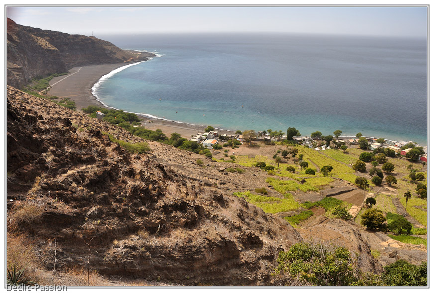 Une des seule plages accessible à la baignade sur Santo Antao !